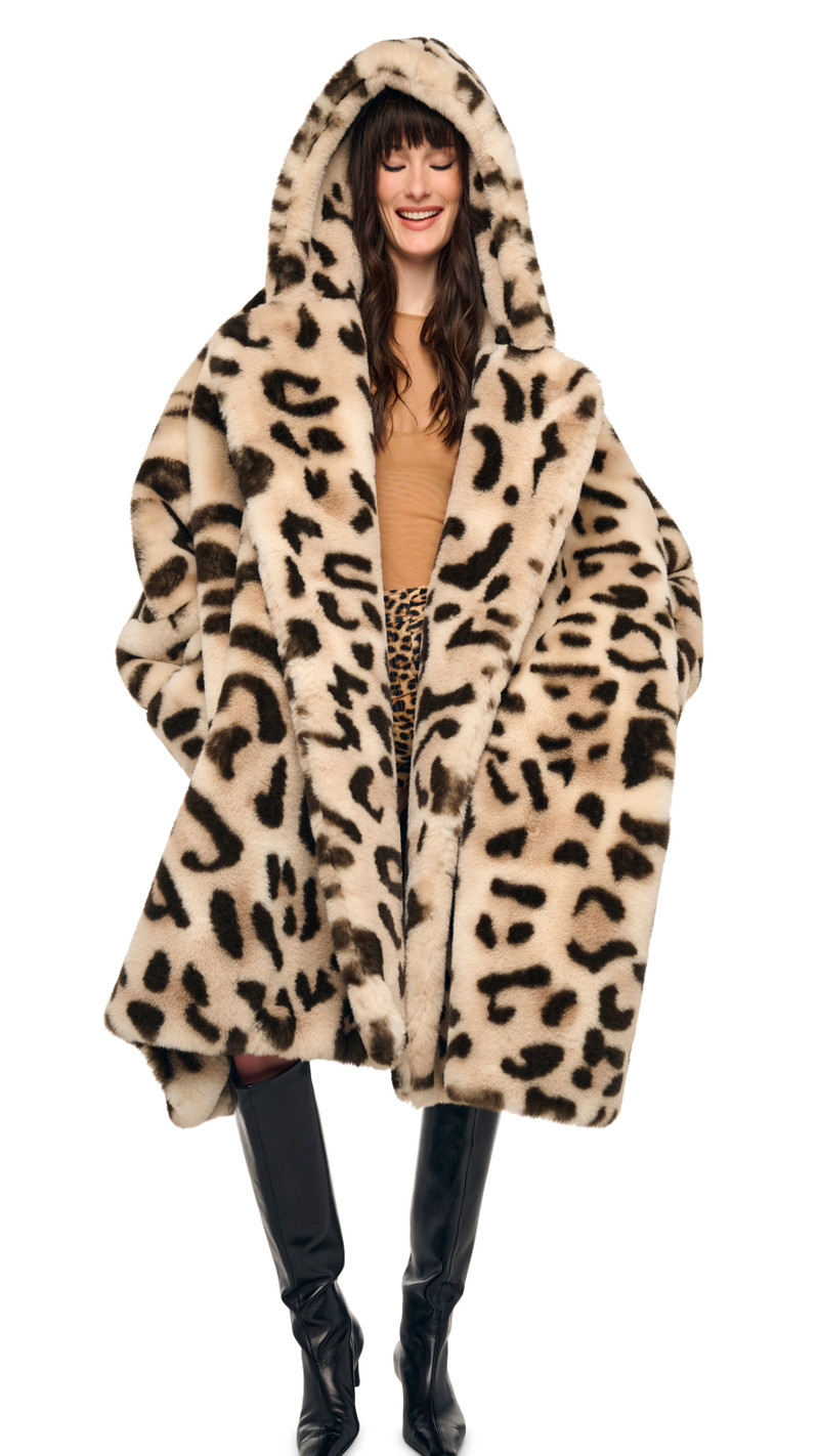 HOODED MODIFIED BLANKET COAT 6