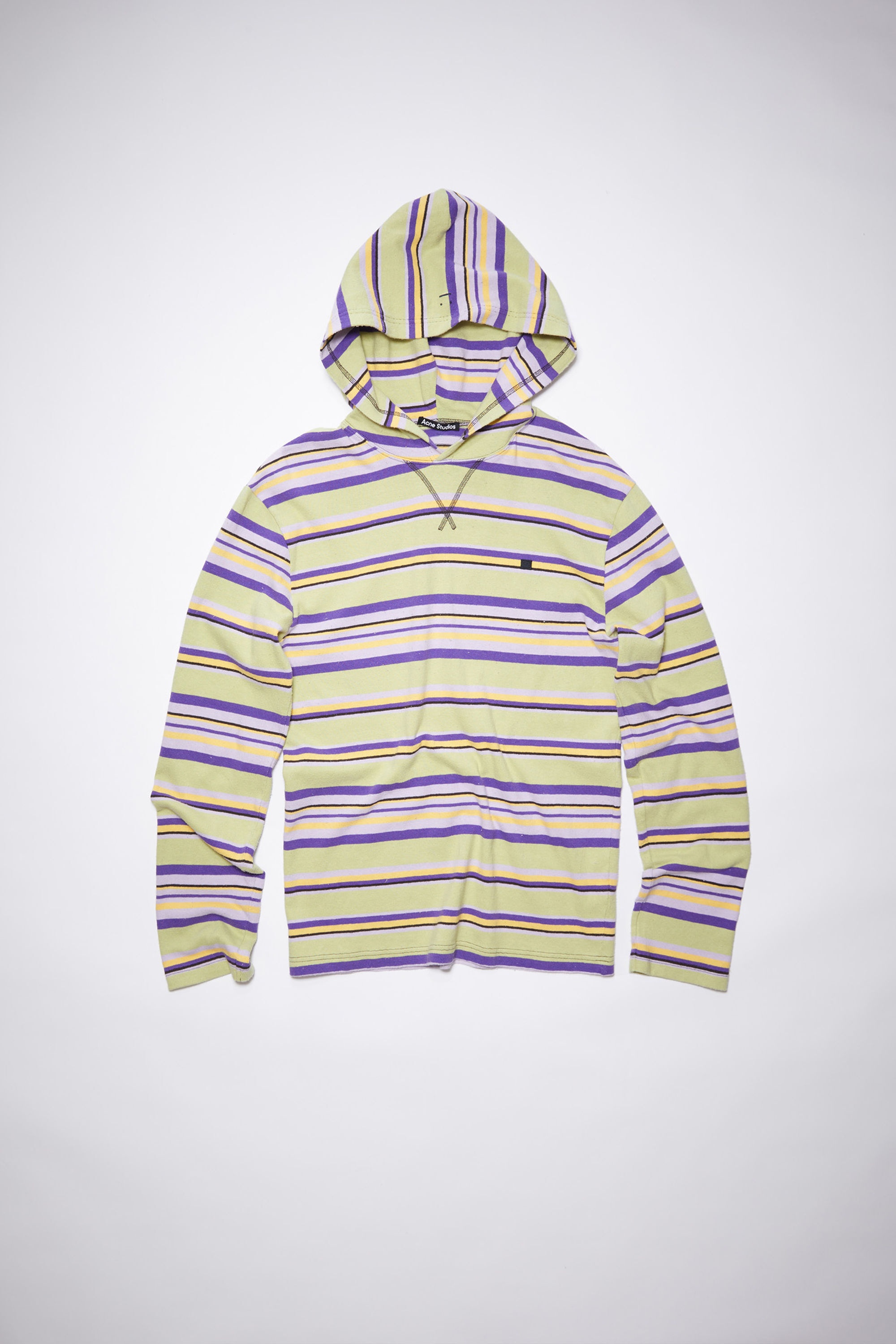 Hooded long sleeve shirt - Pale Green Multi - 5