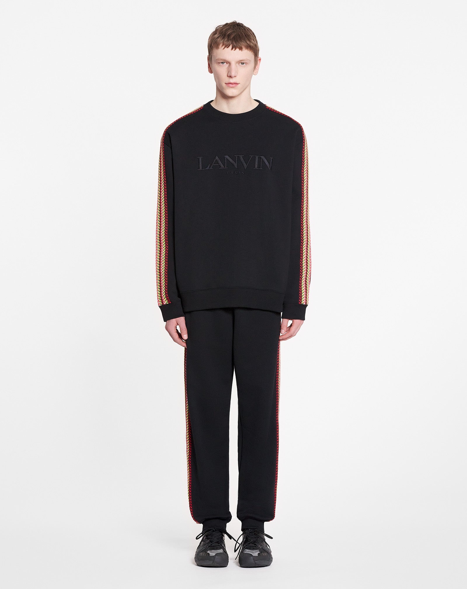 OVERSIZED LANVIN EMBROIDERED SIDE CURB SWEATSHIRT - 2
