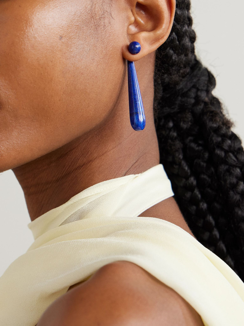 Sophie Buhai Angelika silver lapis lazuli earrings Cobalt blue outlook