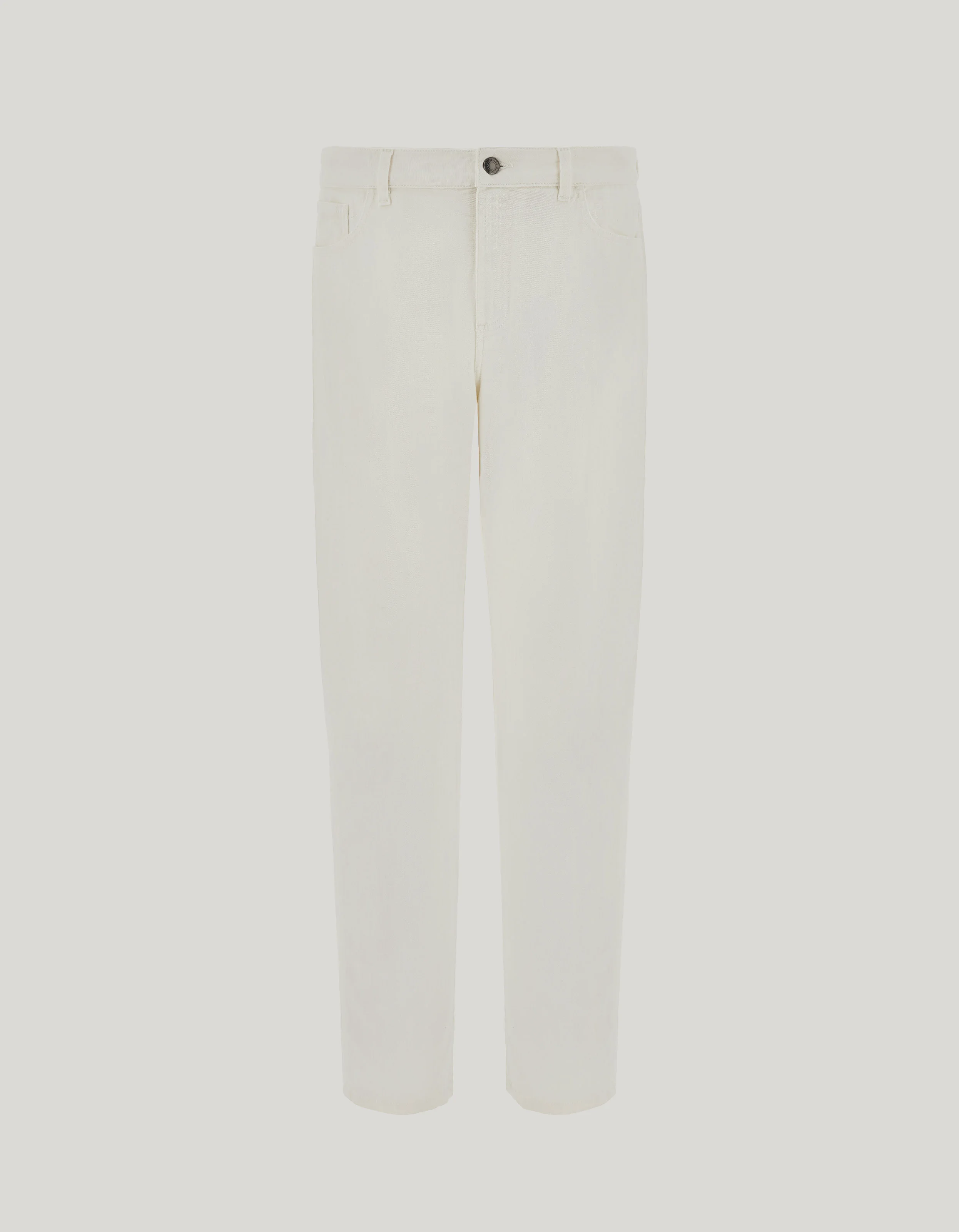 LEVANTE WHITE COMFORT DENIM REGULAR-FIT JEANS - 1