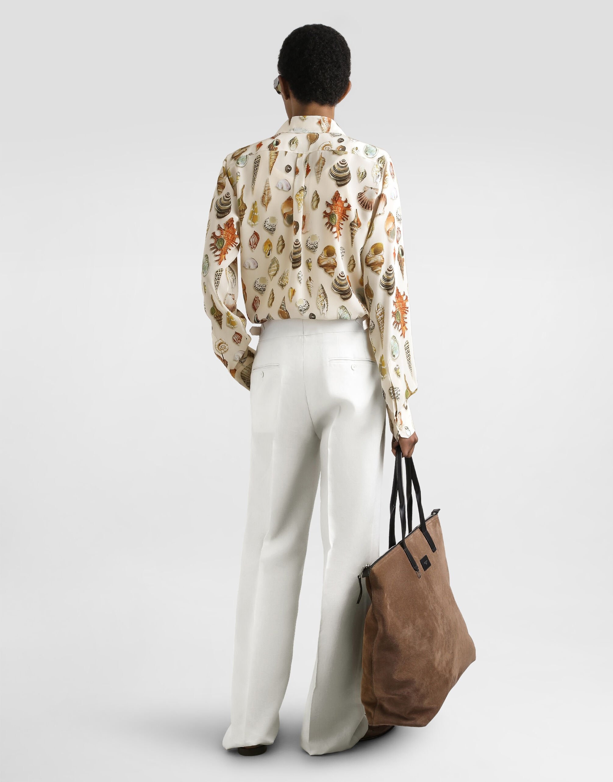 Shell-print martini silk shirt - 3