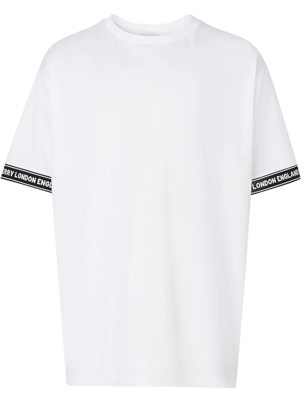 logo tape oversized T-shirt - 1