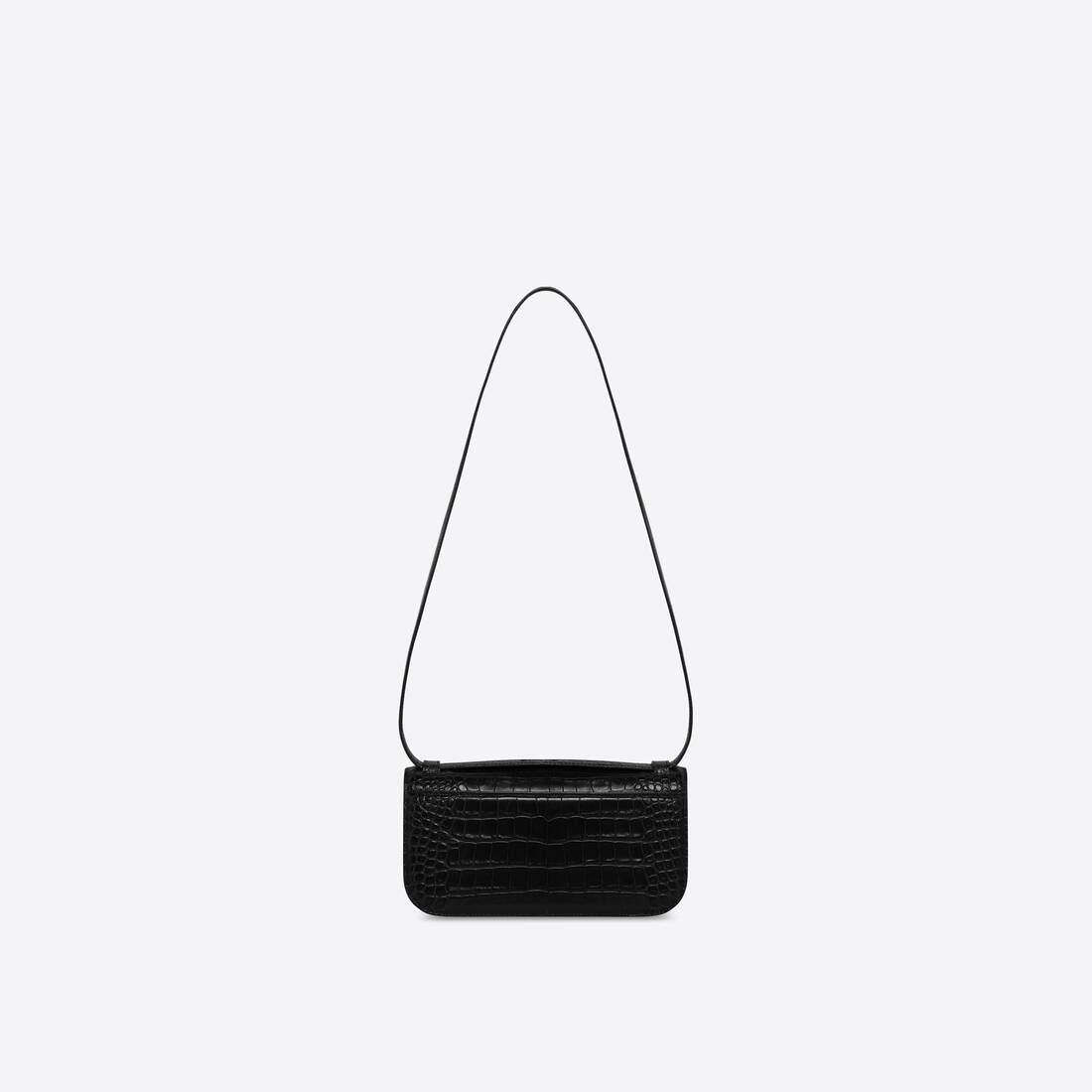 Women's Gossip Small Bag Crocodile Embossed in Black - 2