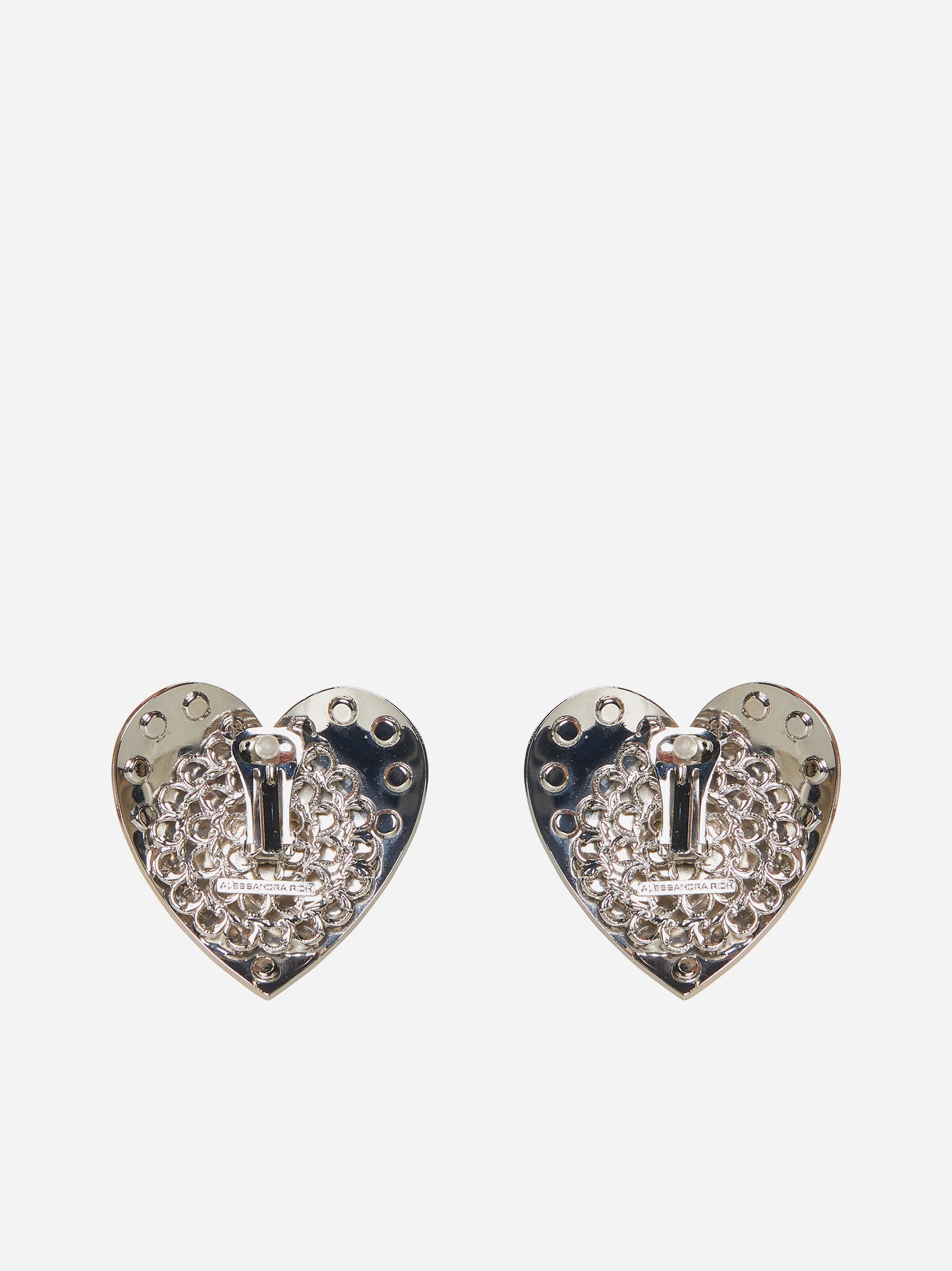 Heart crystals earrings - 2