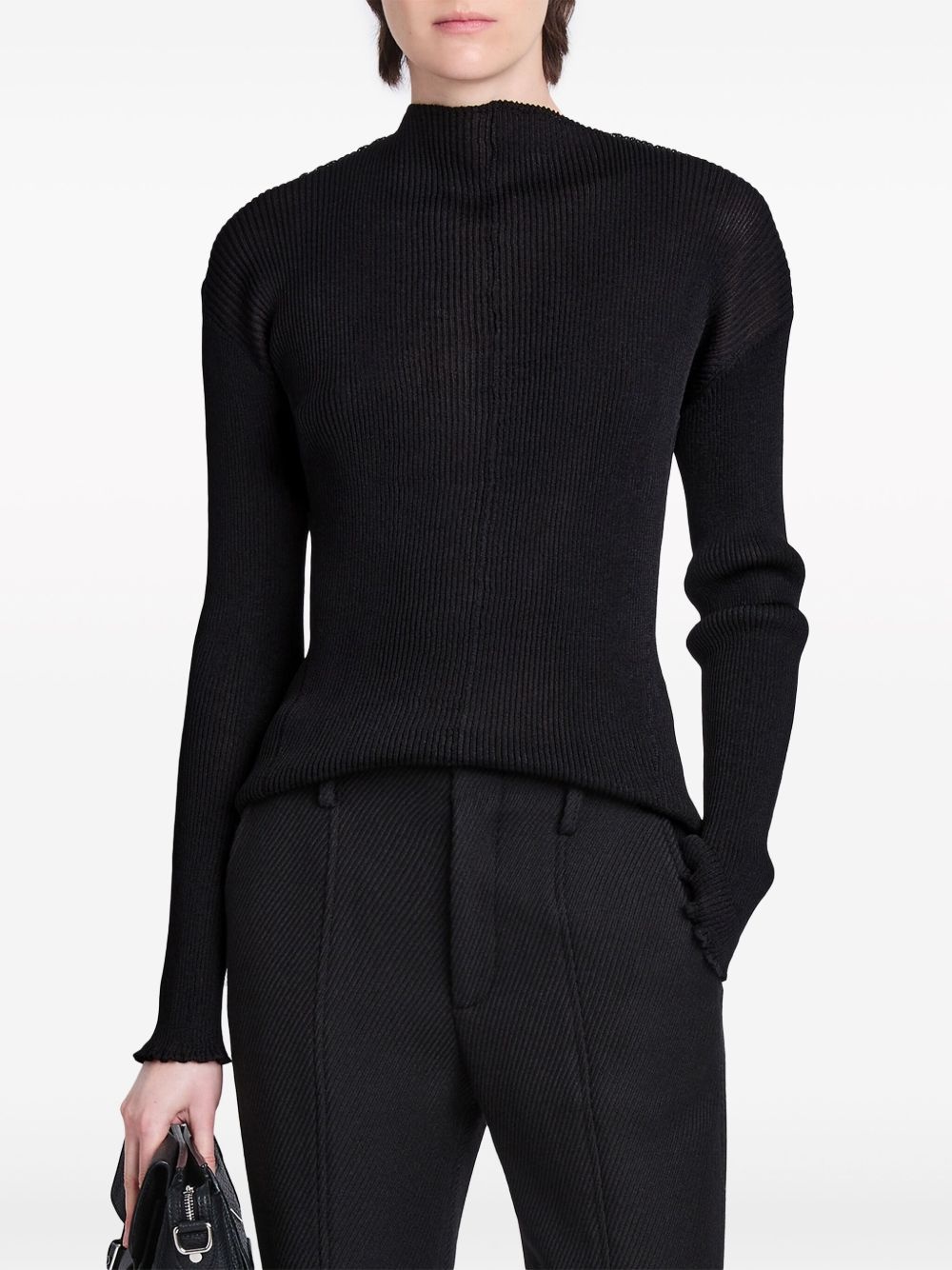 Camille ribbed-knit top - 6