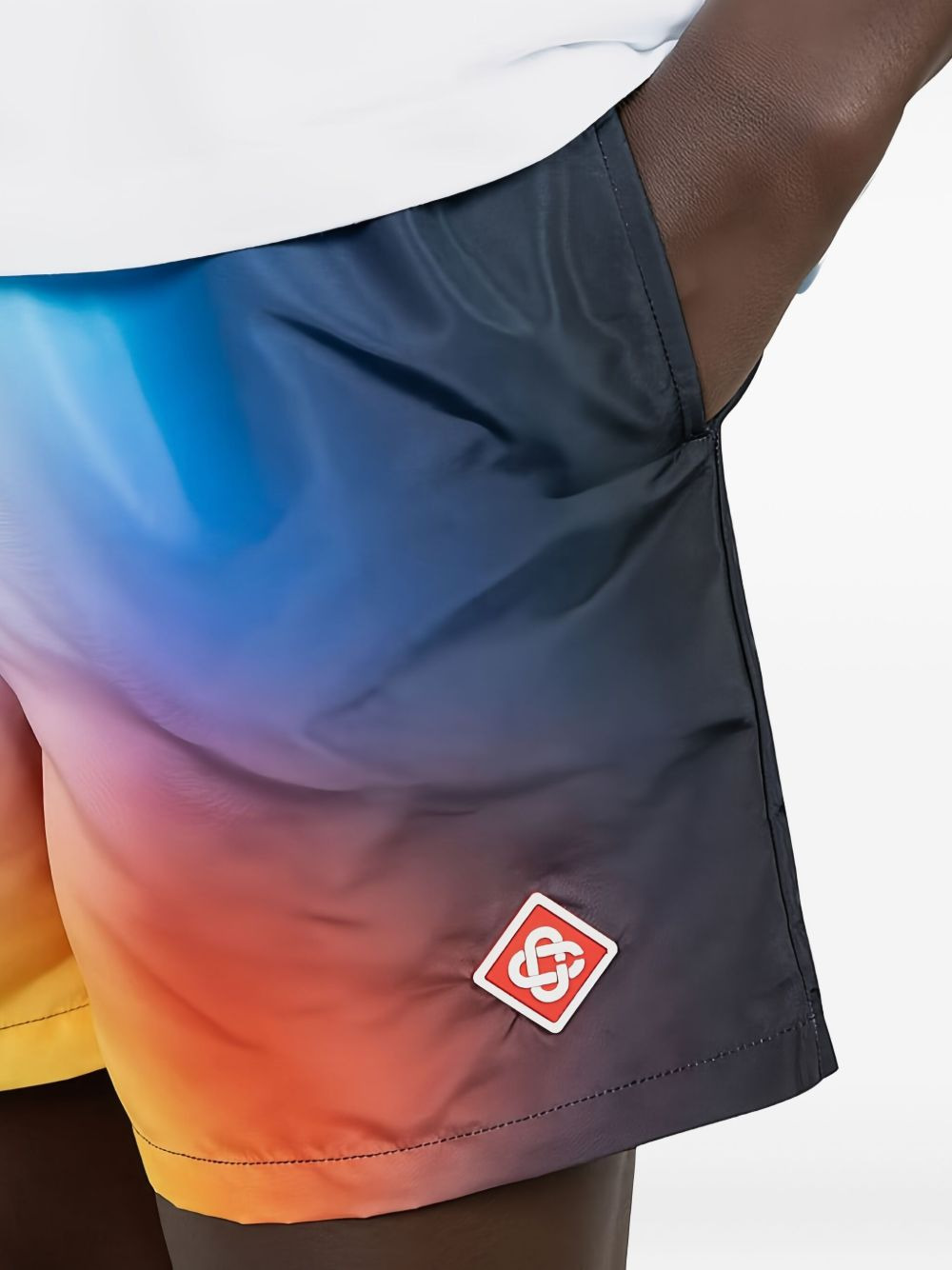 ombre-effect swim shorts - 4