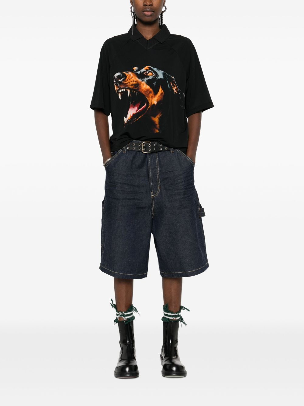 dog-print polo shirt - 2