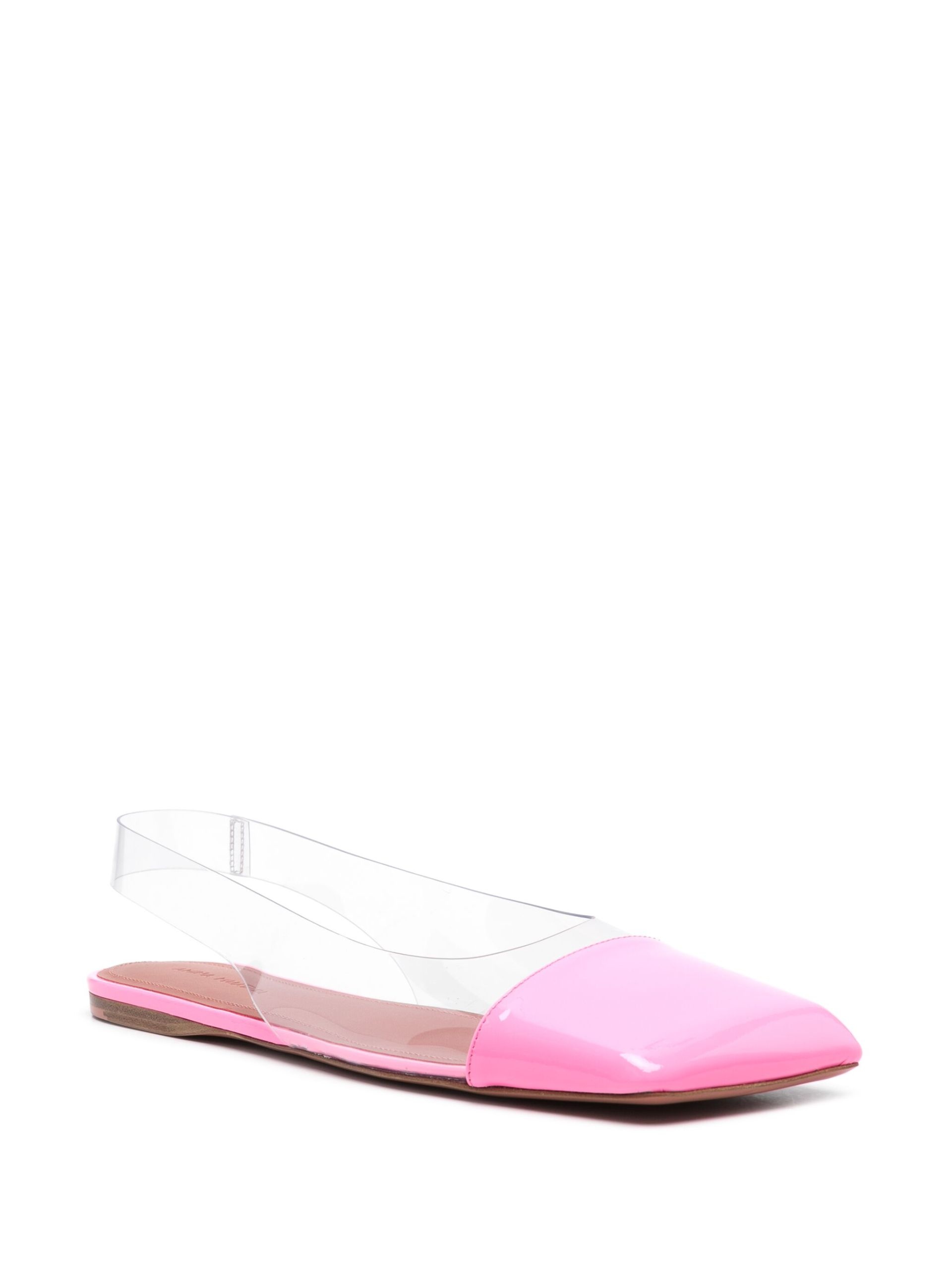 Pink Ane Slingback Leather Ballet Flats - 2