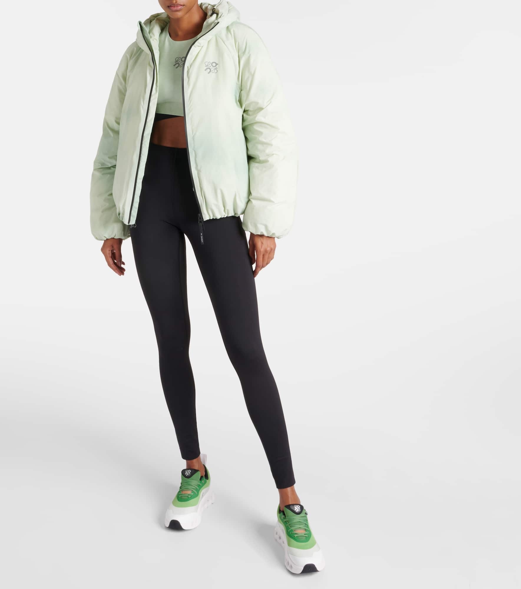x On tie-dye technical puffer jacket - 2