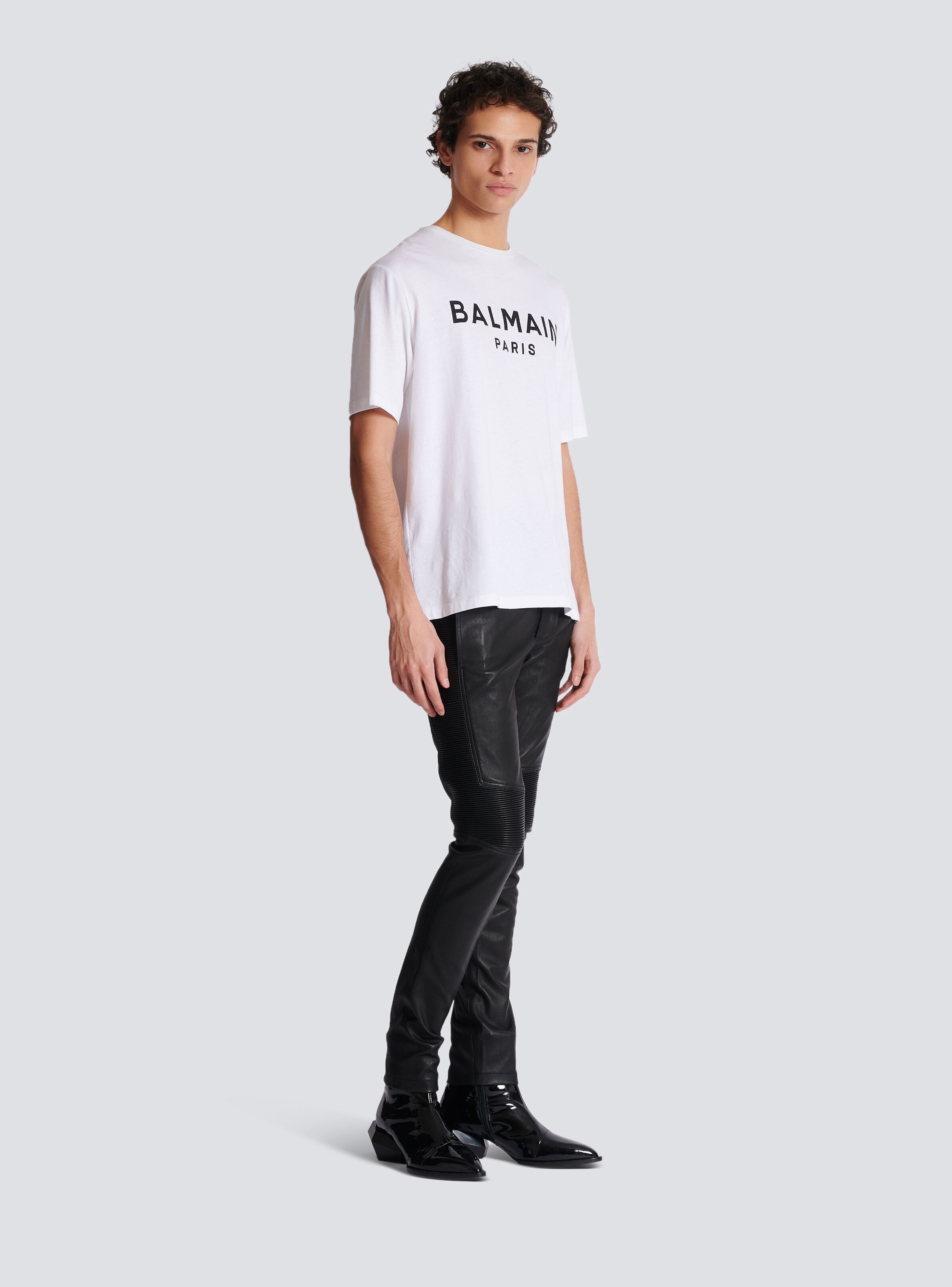 Printed Balmain Paris short-sleeved T-shirt - 3