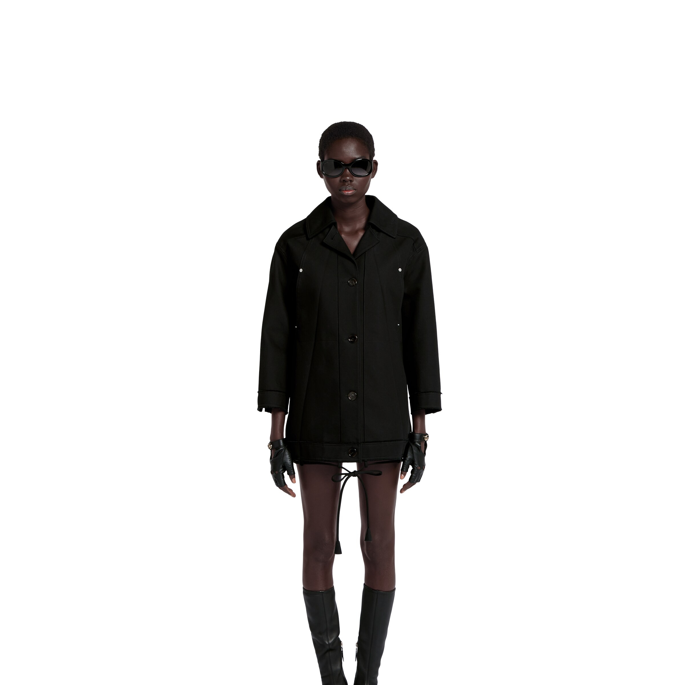 Cotton gabardine bomber jacket - 3