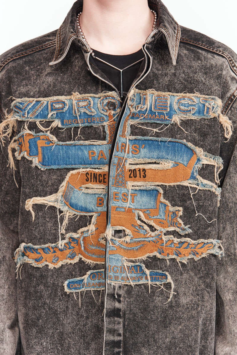 Paris' Best Patch Denim Shirt 4