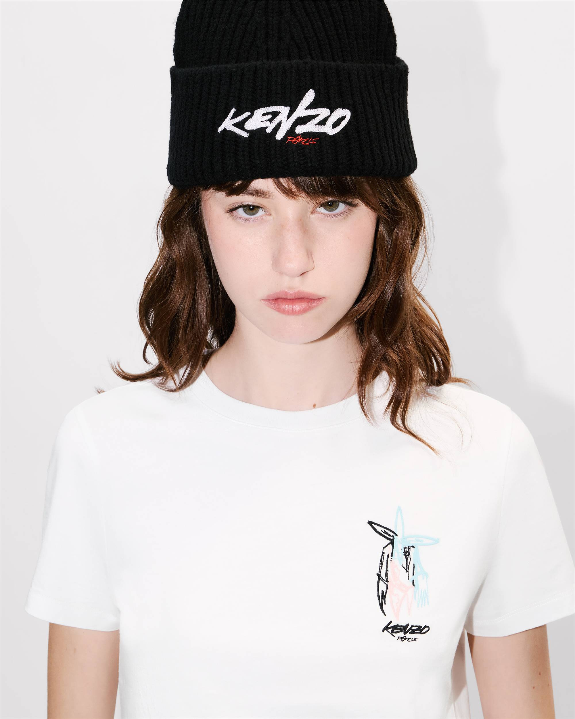'Kenzo x Futura 2000' embroidered T-shirt in cotton - 6