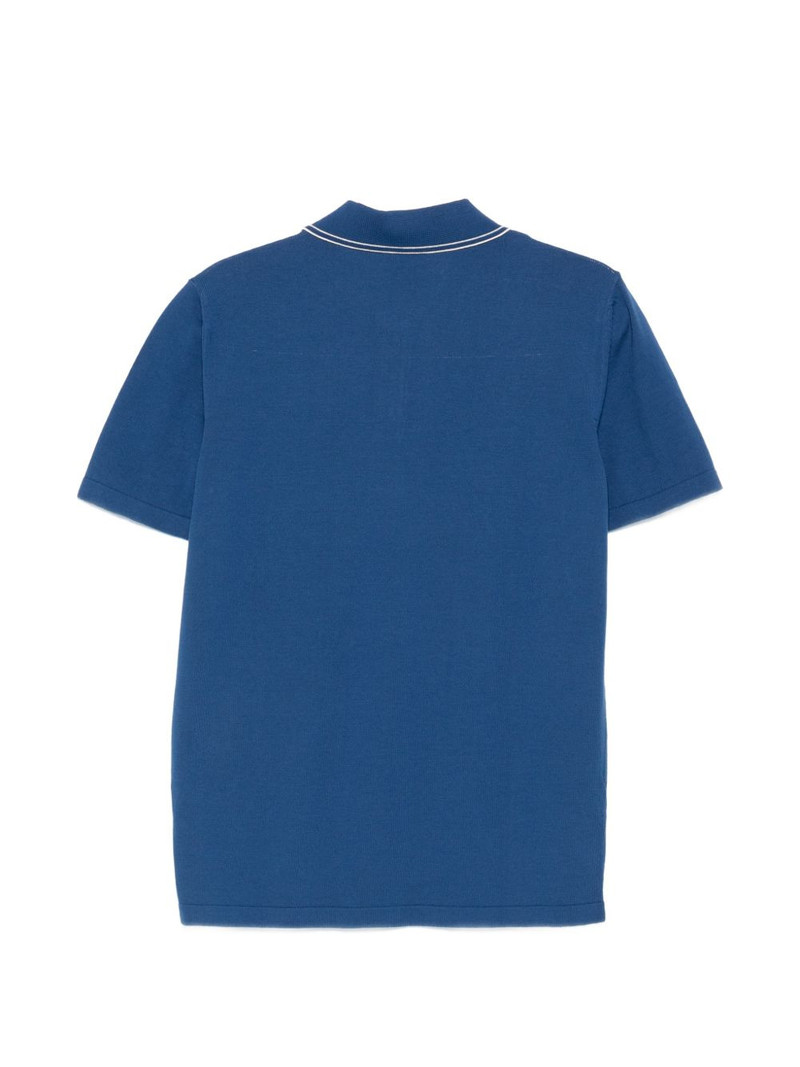 A.P.C. logo-embroidered polo shirt outlook