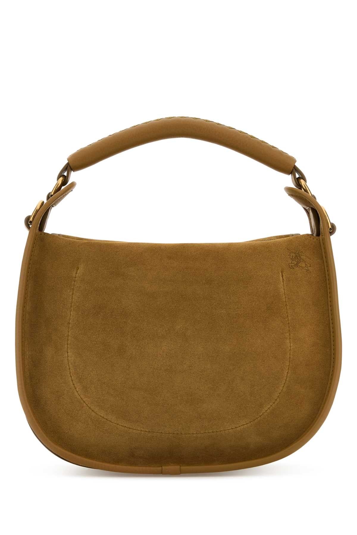 ハンドバッグ Burberry Camel Suede Hebden Handbag Burberry Burberry Women Camel Suede Hebden Handbag