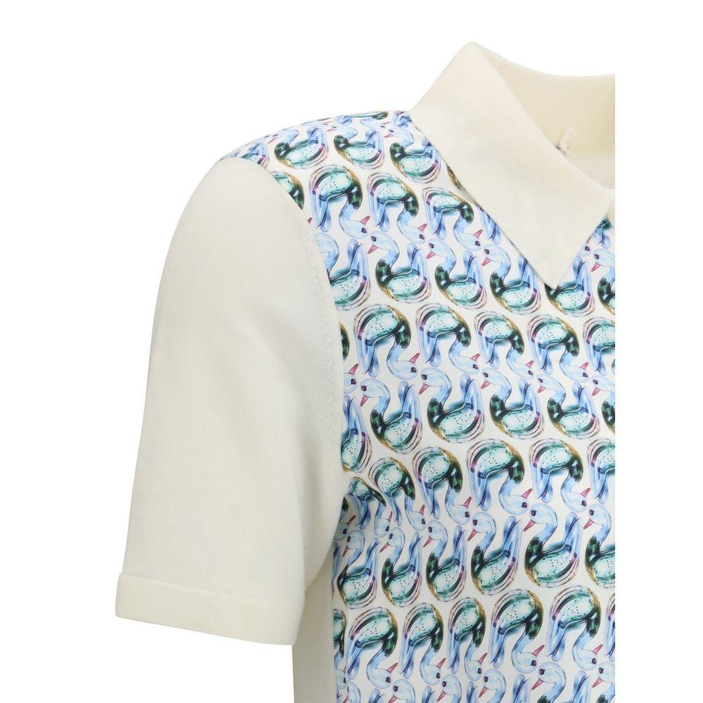 Tory Burch - Wool and silk Polo Shirt - 3
