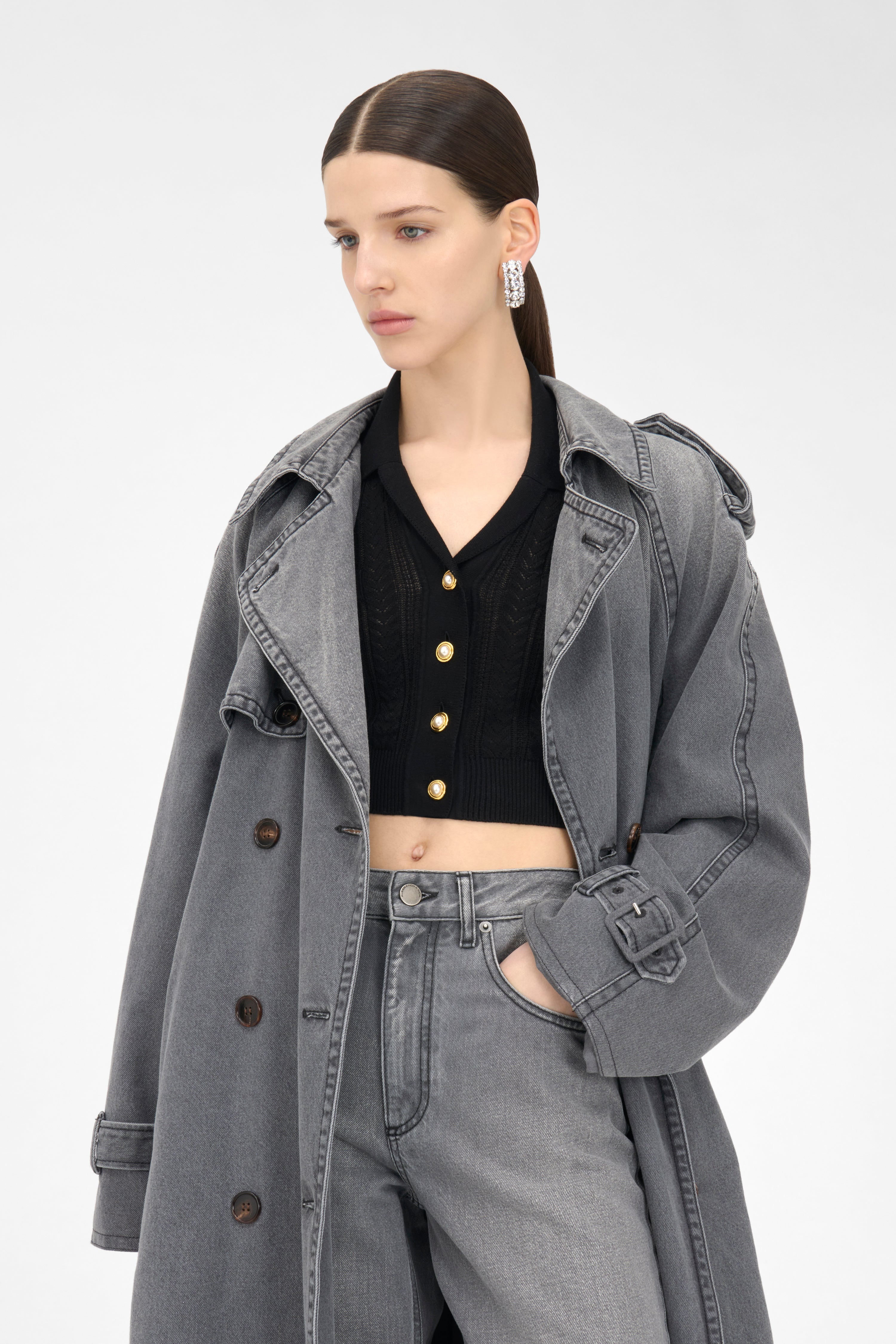 DENIM TRENCH - 6