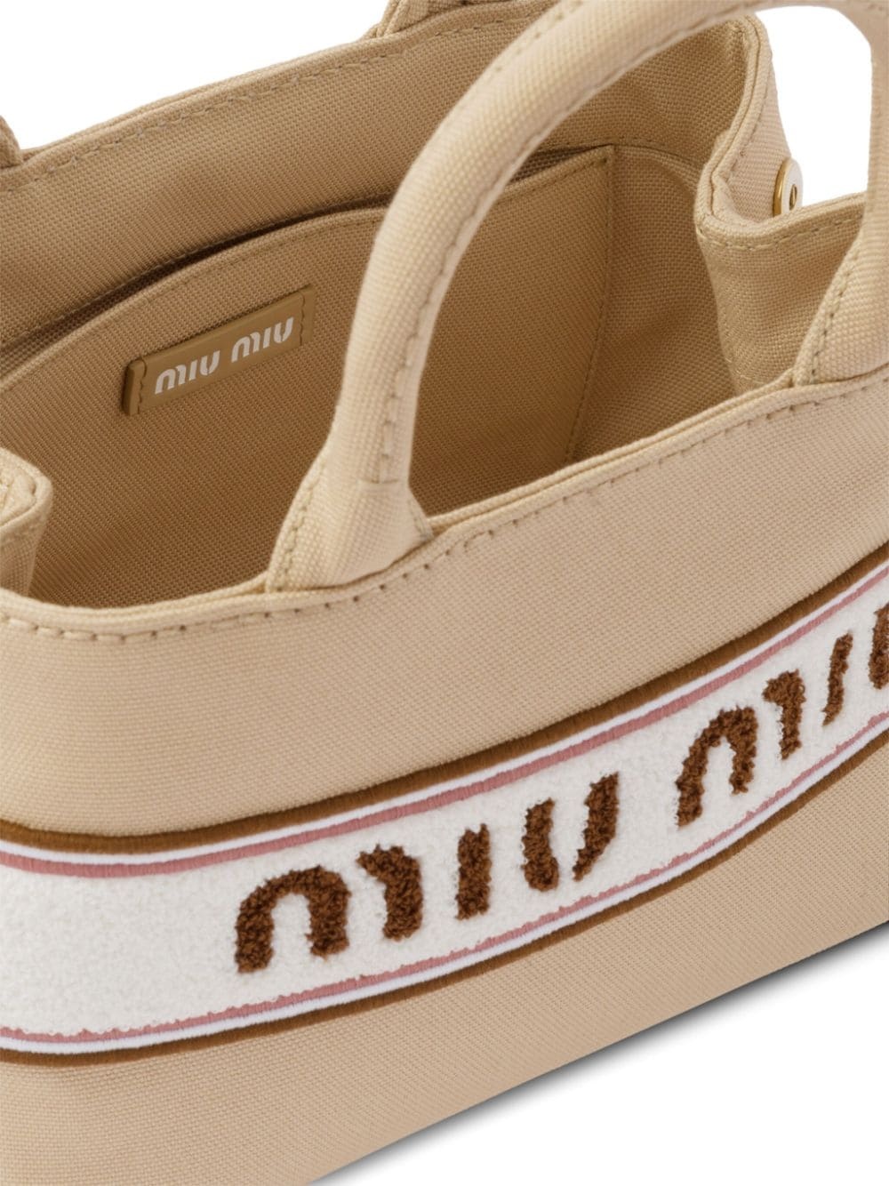canvas embroidered-logo tote bag - 7
