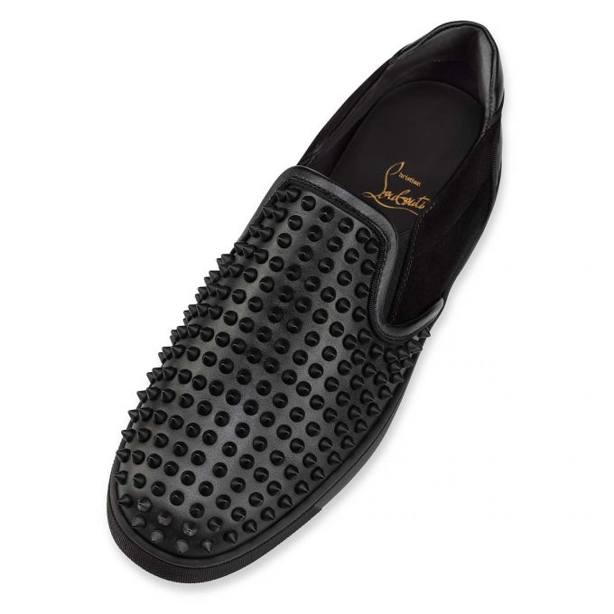 ルブタン 人気 スタッズ Fun Sailor Boat Spikes スニーカー Christian Louboutin Fun Sailor Boat Spikes BLACK | REVERSIBLE