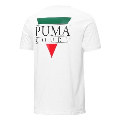 PUMA Tennis Club Graphic Tee 'White' 536958-02 - 2