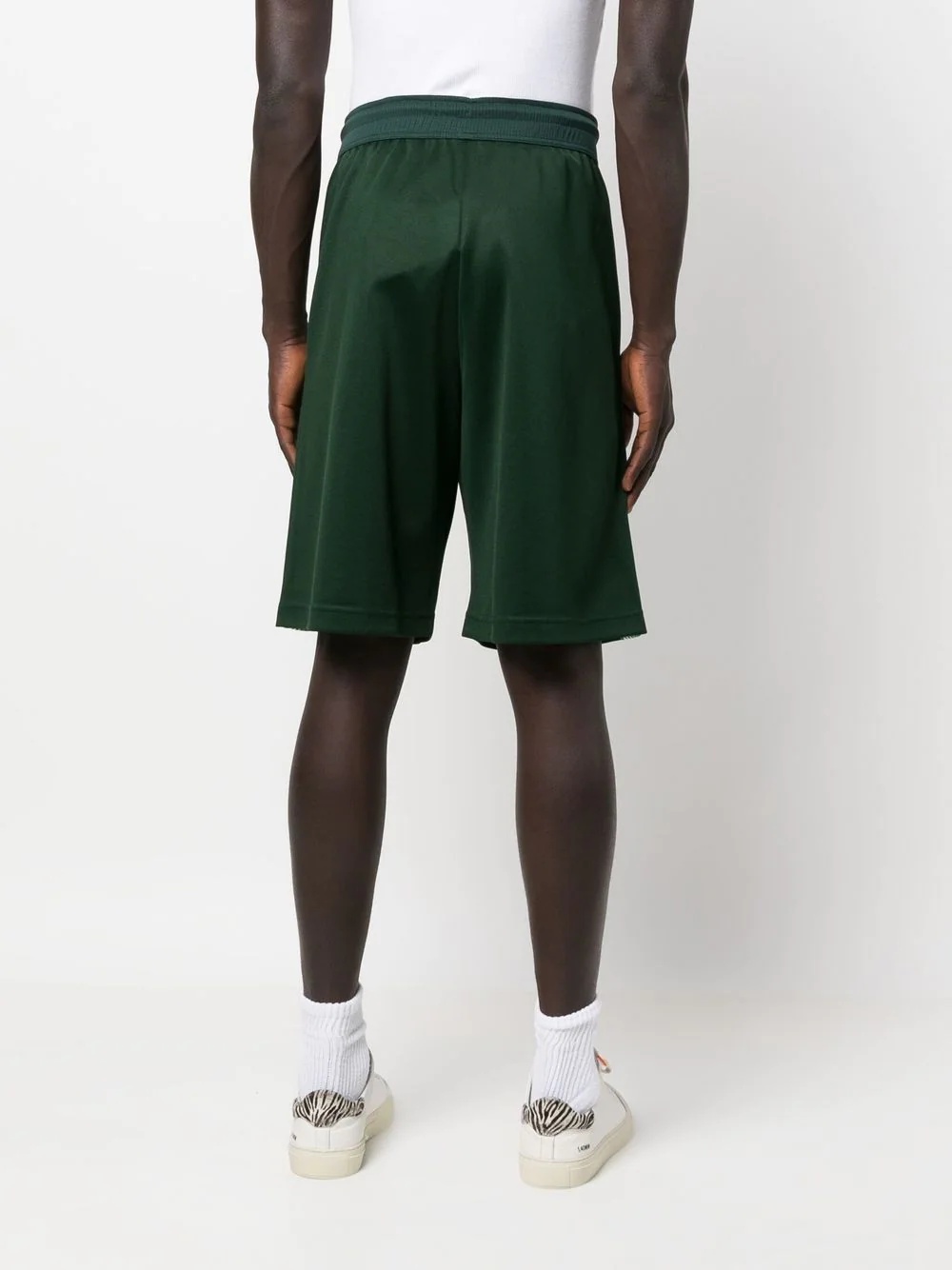 logo-trim knee-length shorts - 5