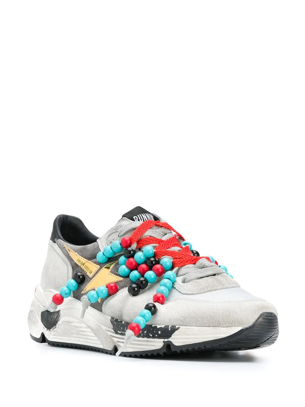 Running bead detail sneakers - 2