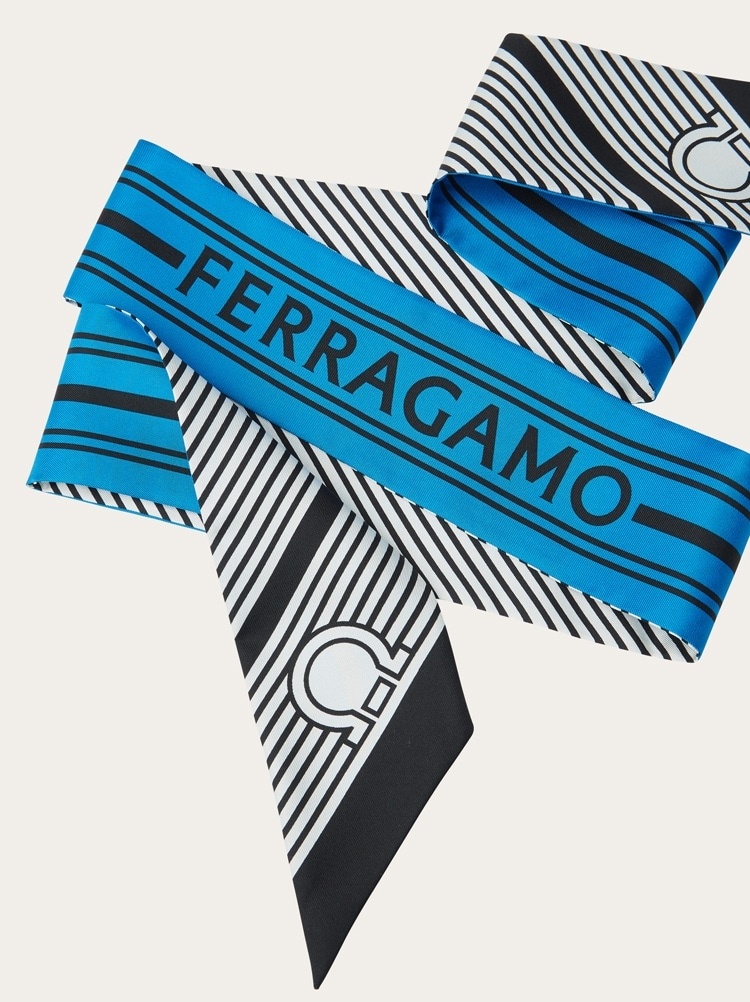GEOMETRIC PRINT SILK BANDEAU - 4