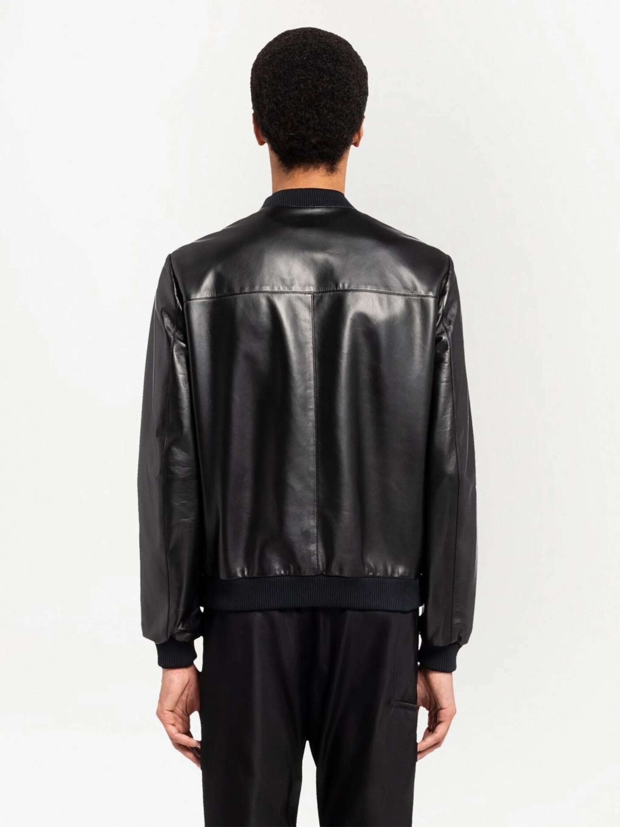 Prada Leather Bomber Jacket - 3