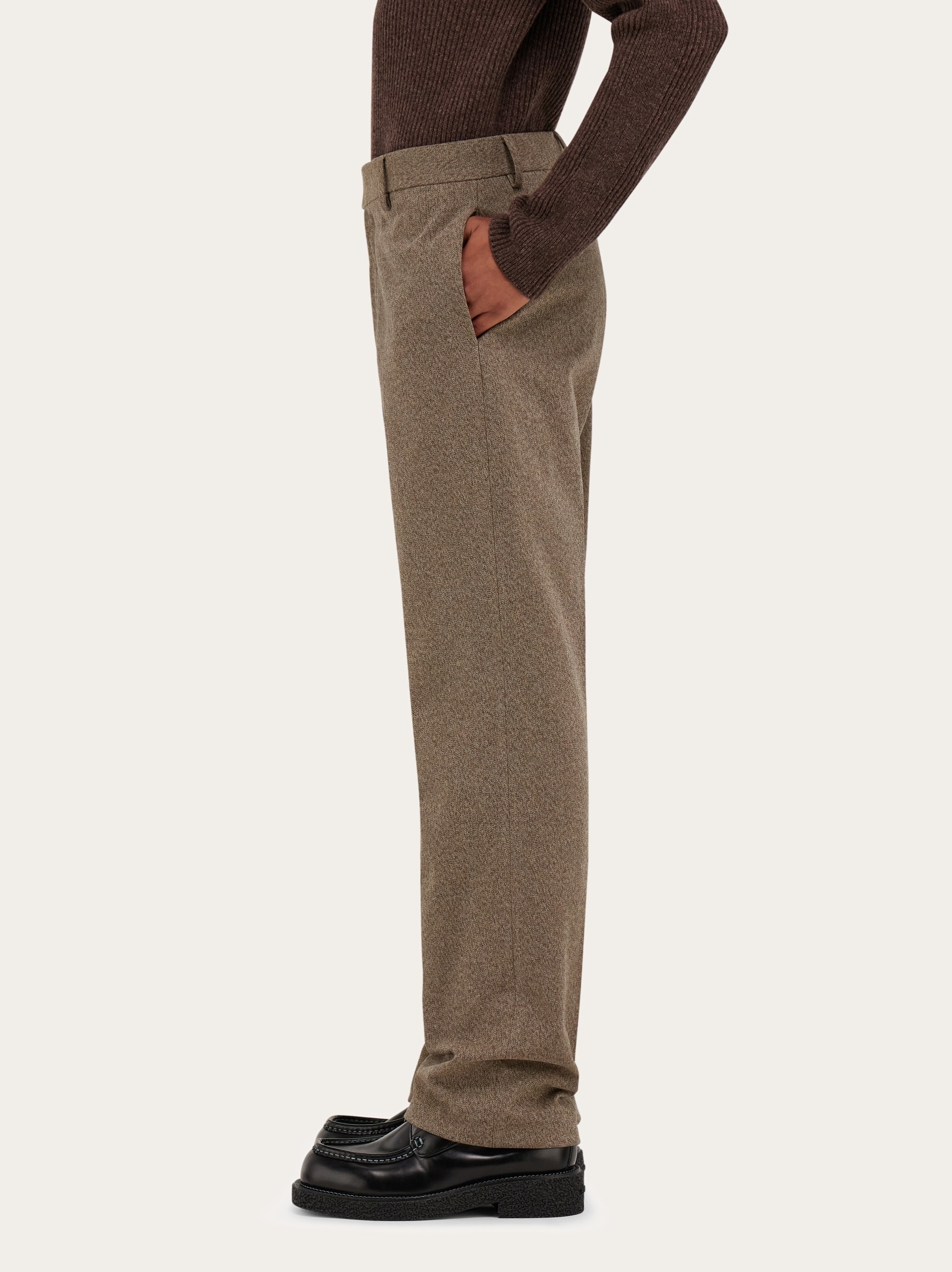 Flat front trouser - 3