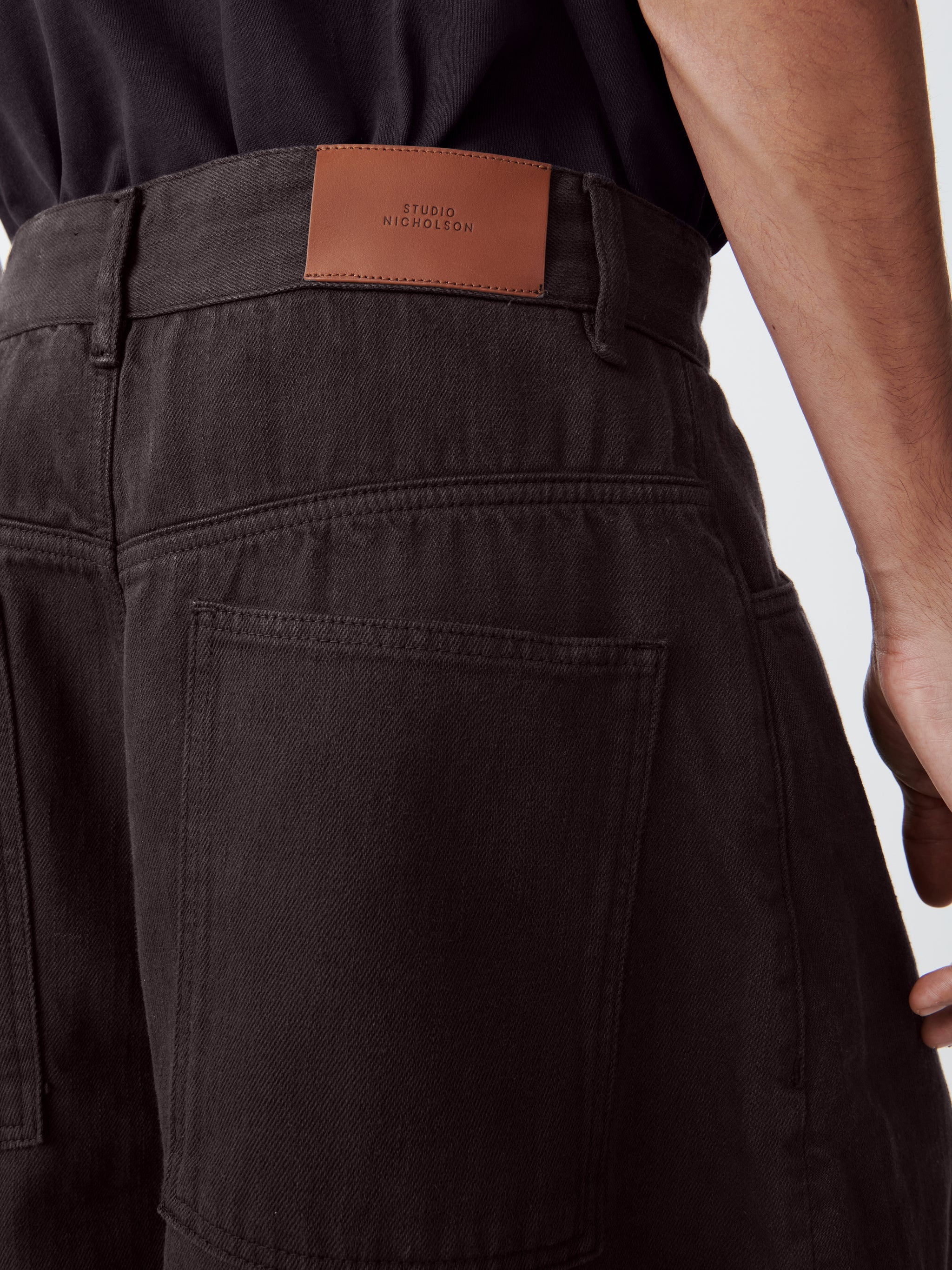 Reverse Denim Shorts - 7