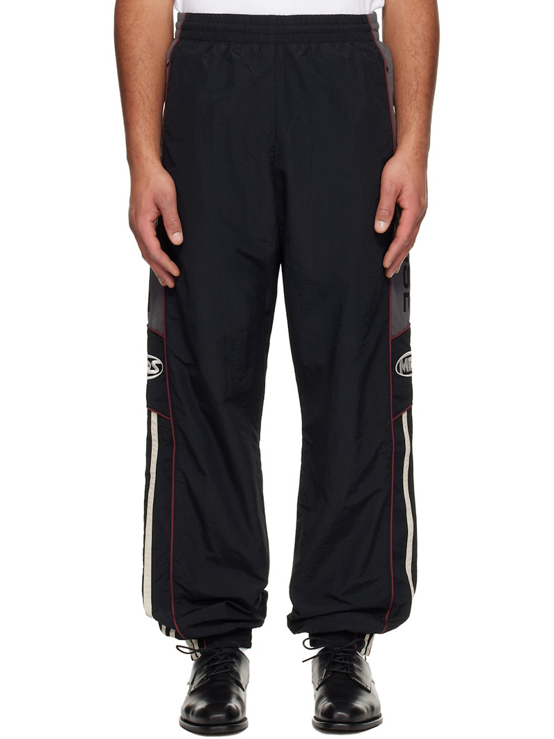 Black & Gray Hockey Track Pants 1