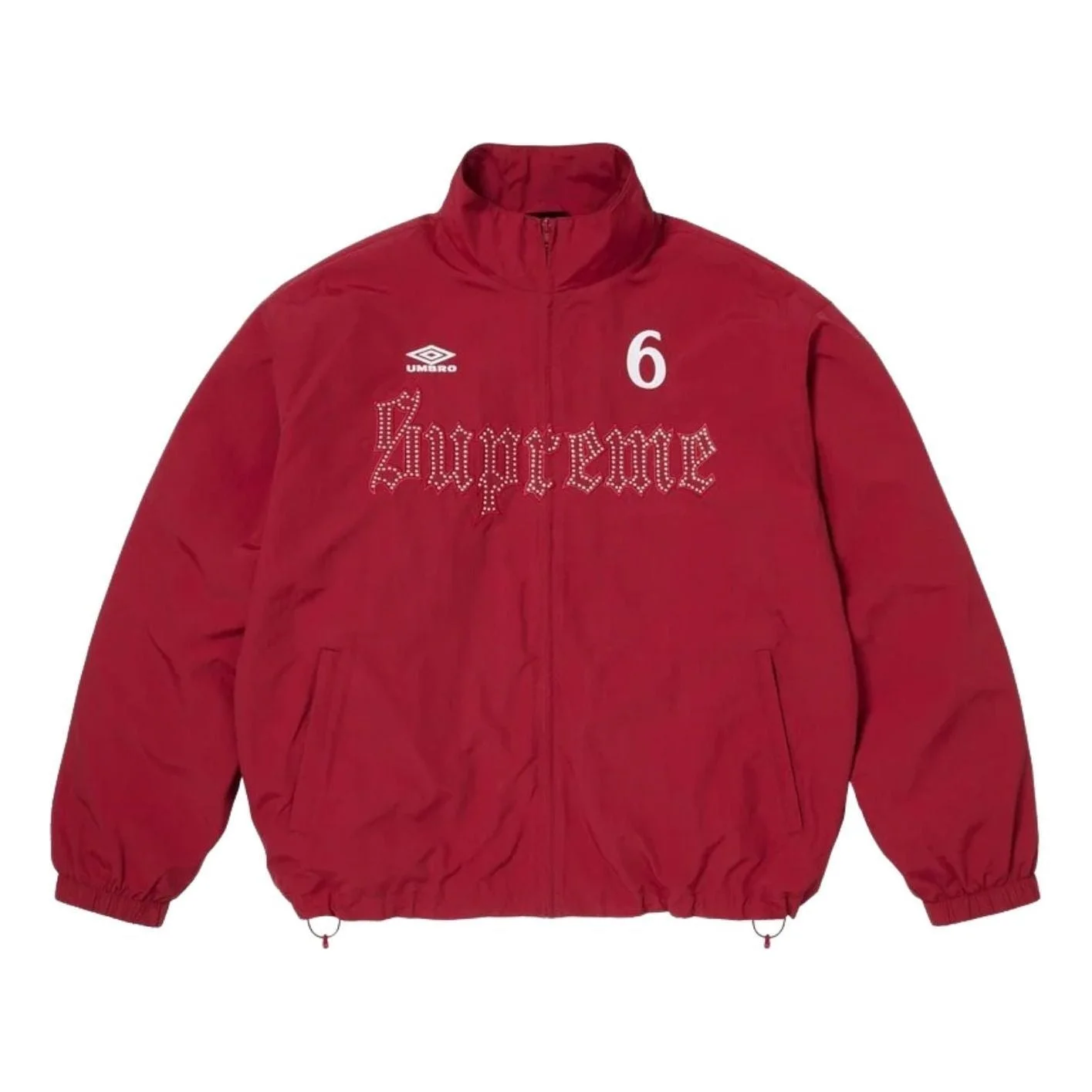 Supreme x Umbro SS26 Rhinestone Track Jacket 'Red' SUP-SS26-331-RED - 1