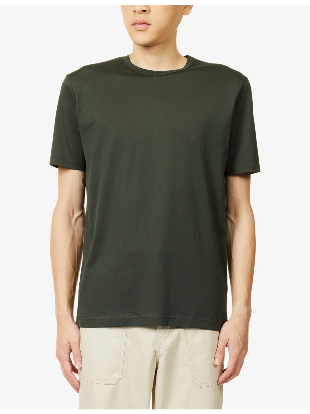Short-Sleeve Classic Cotton-Jersey T-Shirt - 3