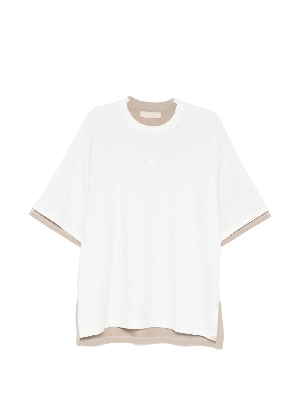 cotton high-low T-shirt - 1