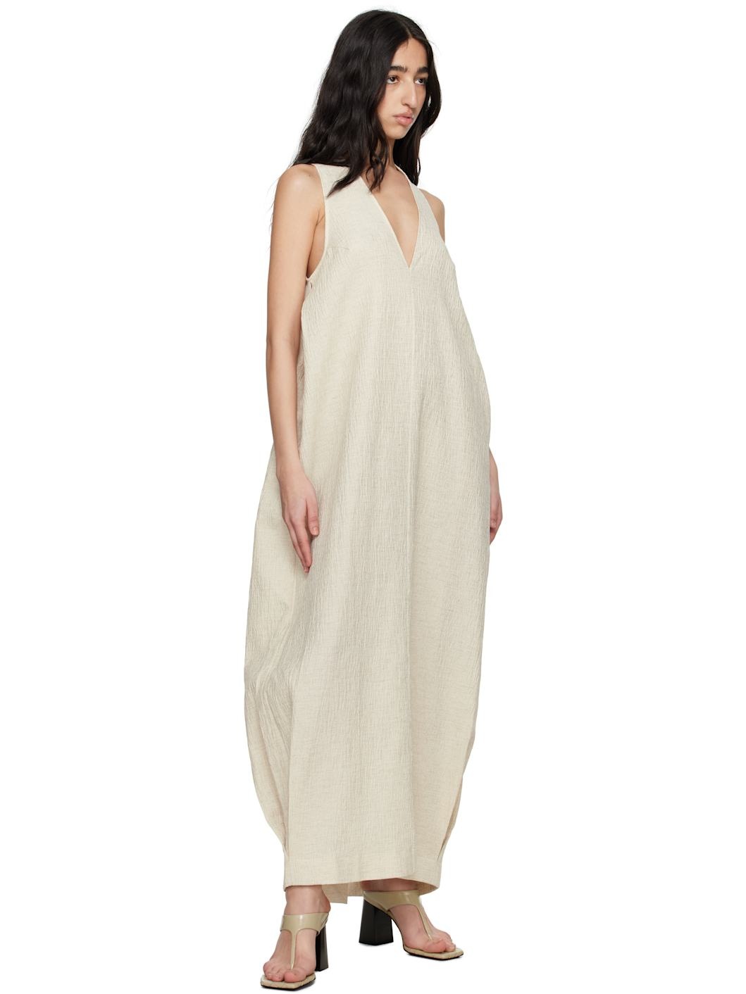 Beige Eladia Midi Dress - 4