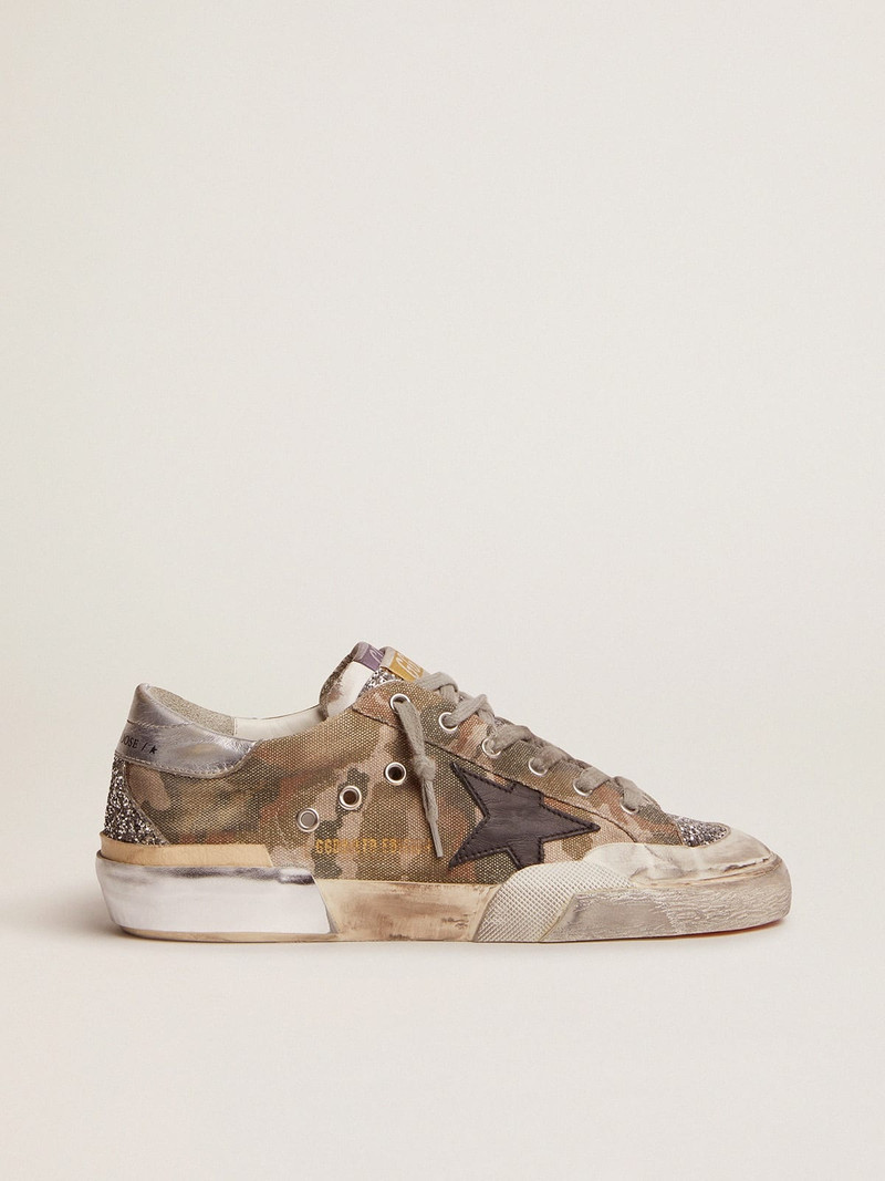 Men’s Super-Star Penstar LAB sneakers in camouflage canvas with multi-foxing 1