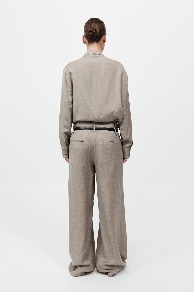 Melange Double Loop Pants - Rye - 7