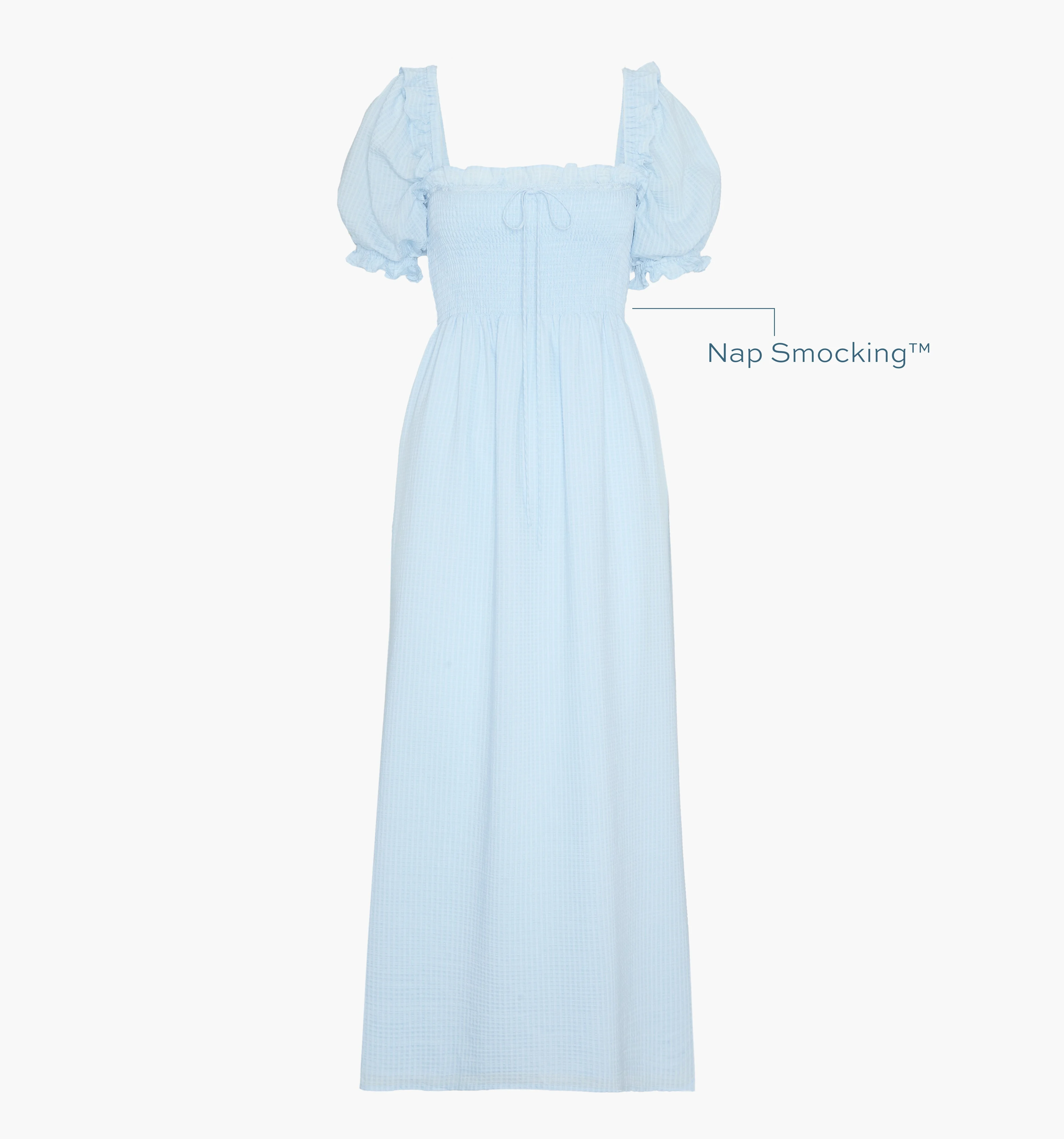 The Scarlett Nap Dress - Pale Blue - 1