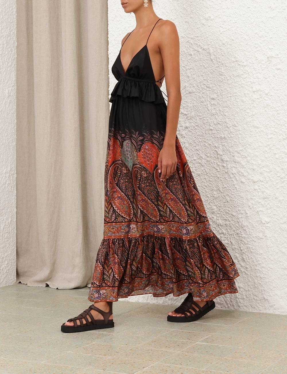 RHIANNON RUFFLE MAXI DRESS - 3