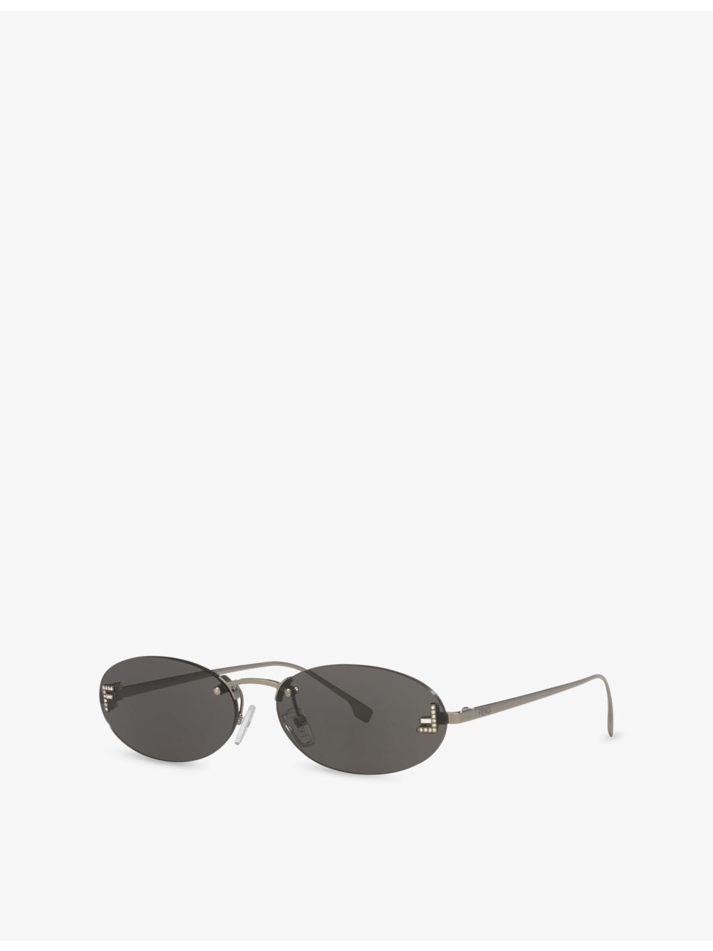 FE4075US Oval-Frame Metal Sunglasses - 2