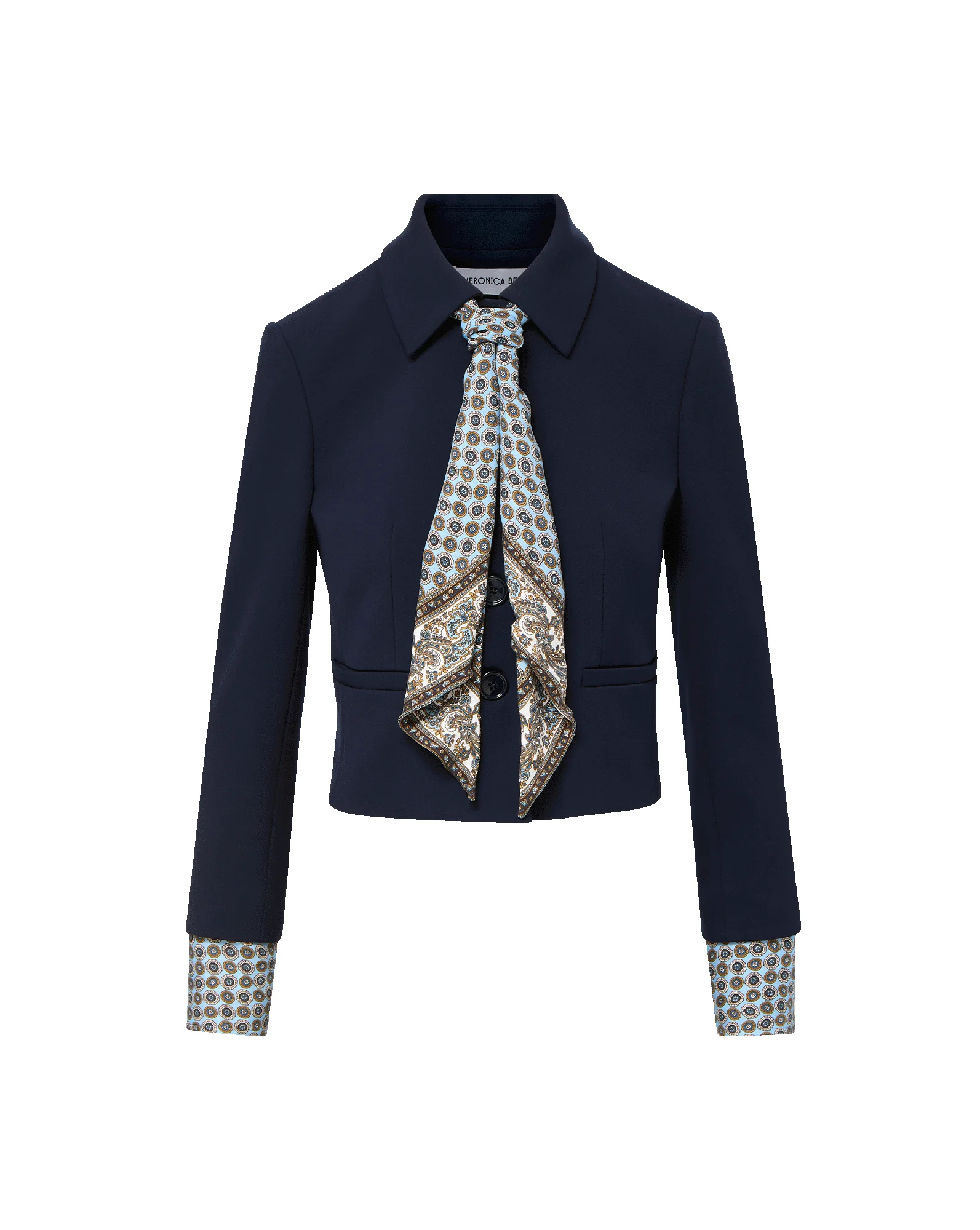 ISMENA REMOVABLE SCARF JACKET - 1