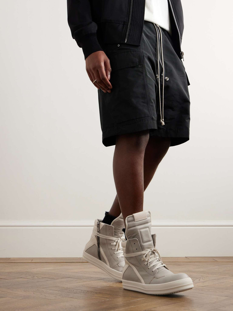 Rick Owens Geobasket Leather High-Top Sneakers outlook