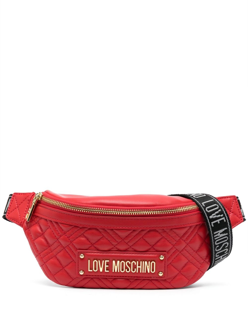 logo-lettering belt bag - 1