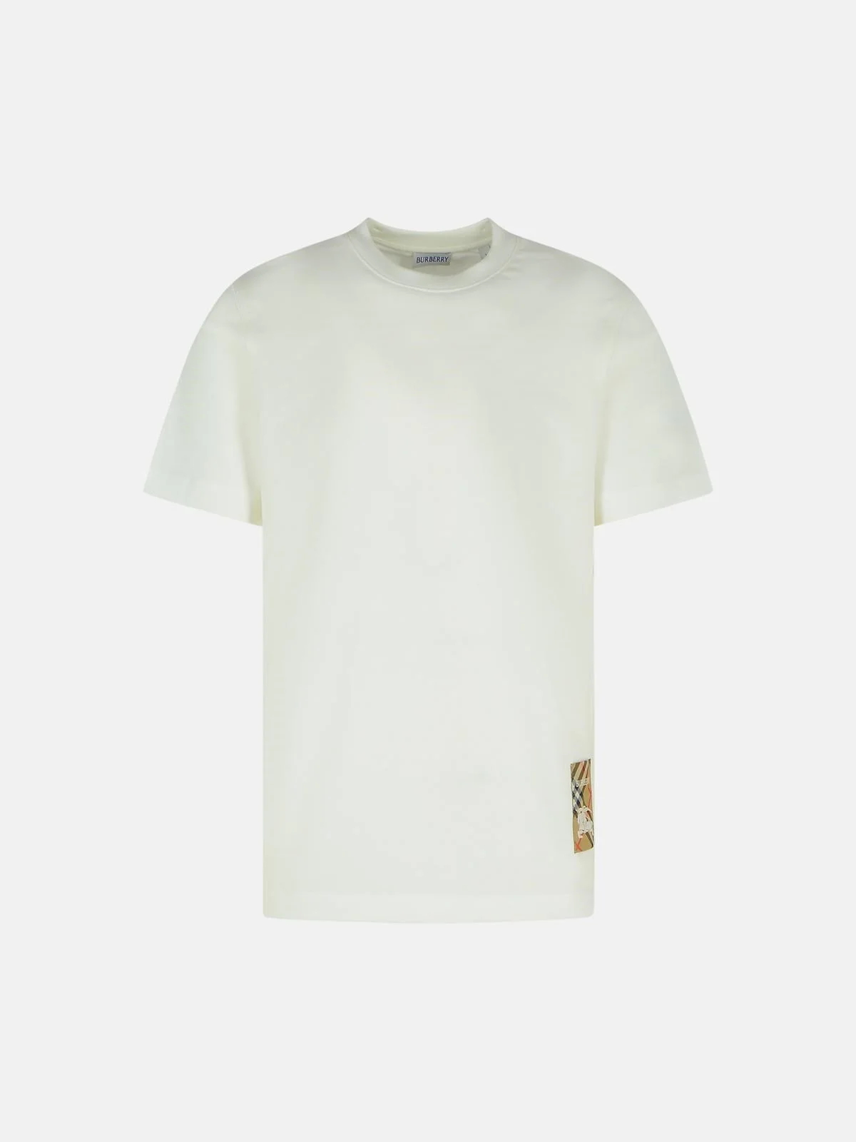WHITE COTTON T-SHIRT - 1