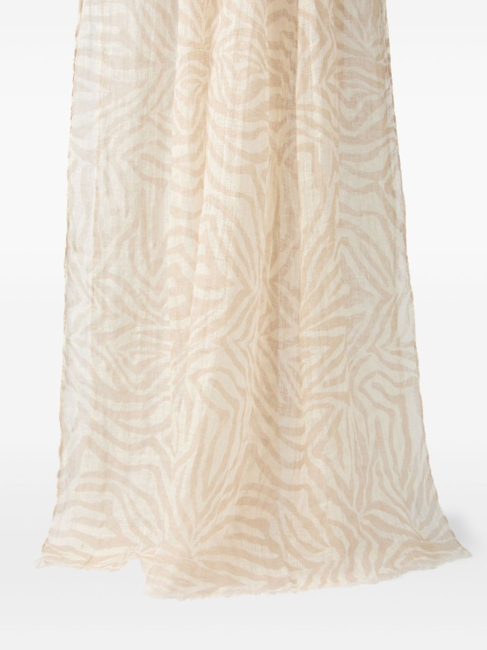 abstract-pattern print scarf - 2