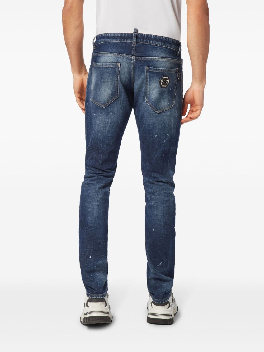 super-straight cut denim jeans - 4