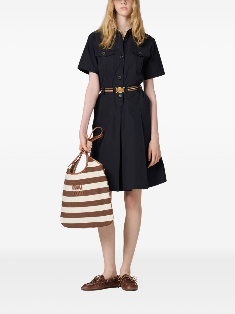 Ivy striped tote bag - 2