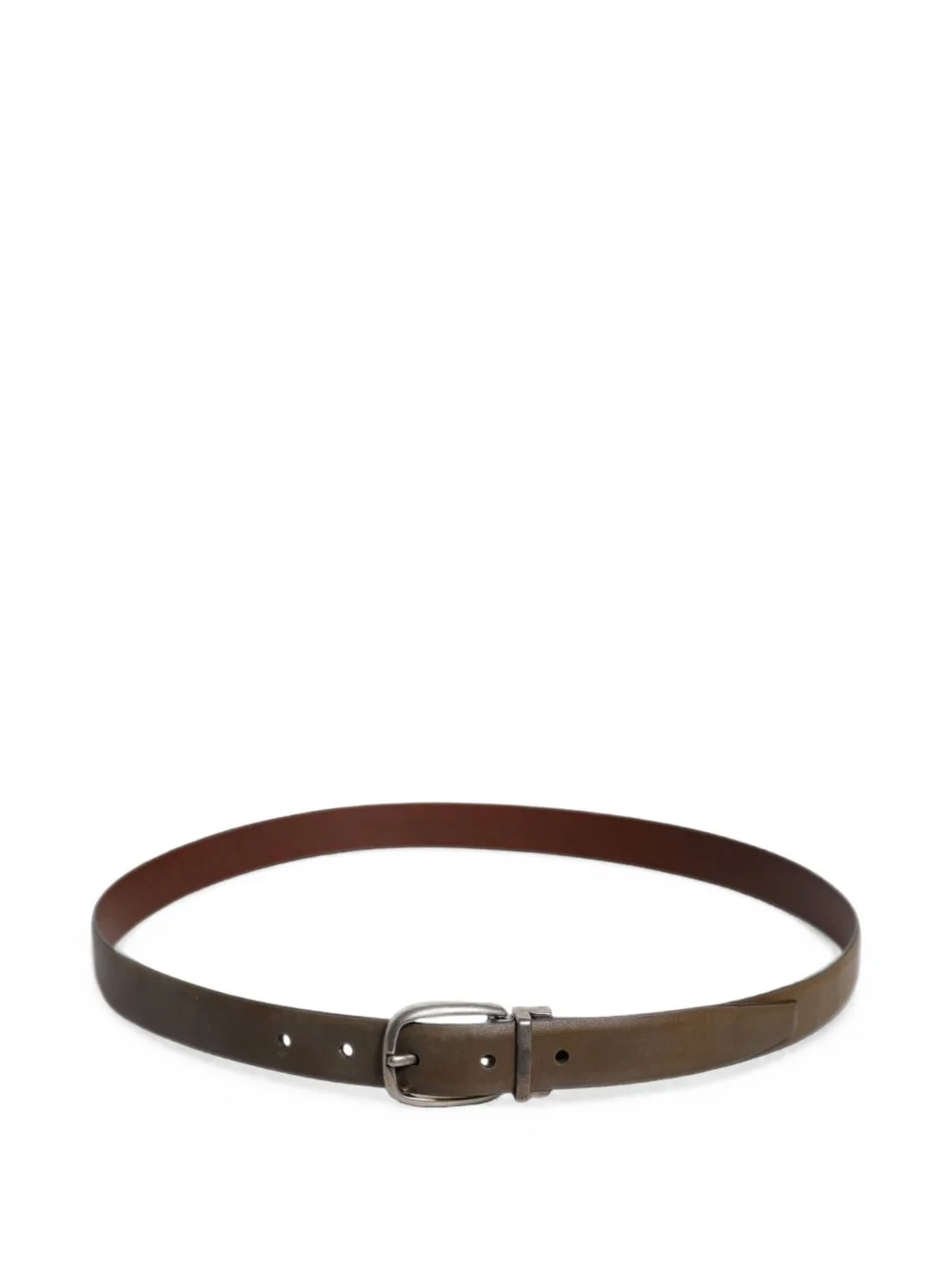 leather buckle belt - 1
