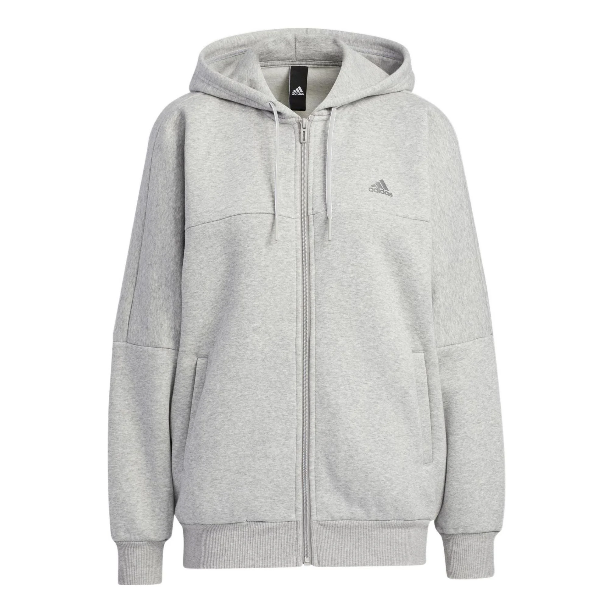 (WMNS) adidas Word Fleece Hoodie 'Grey' HM2813 - 1